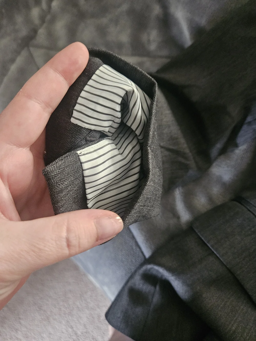 J. Crew Charcoal Pinstripe Women's Blazer